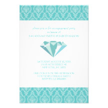 Engagement Party Invitations (Teal)