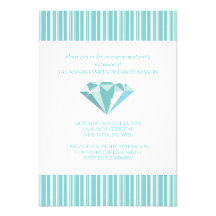 Engagement Party Invitations (Teal)