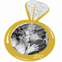 Engagement Photo ornament Photo Cut Outs