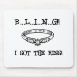 Engagement Ring Bling Mouse Pads