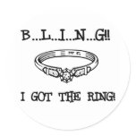 Engagement Ring Bling Sticker