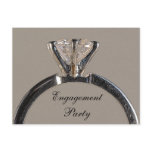 Engagement Ring Engagement Party Invitation Postcard