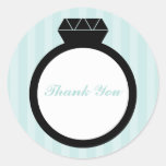 Engagement Ring Wedding Seals Round Sticker