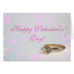 Engagement Valentine Greeting Card