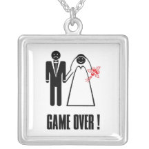 Engagement Wedding Bridal Necklace Game Over!
