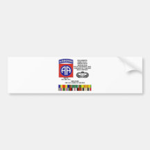 Engagements of  the 82nd  airborne division bumper sticker