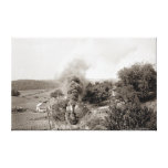 Engine #10 stretched canvas print