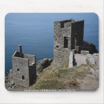 Engine houses of Botallack Mine, near St. Oust, Co Mouse Pad