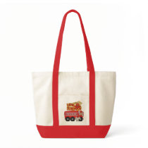 Engine Little Fireman African American Tshirts Canvas Bag