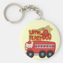 Engine Little Fireman Tshirts and Gifts Key Chain