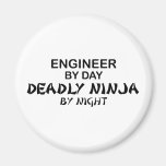 Engineer Deadly Ninja by Night Refrigerator Magnets