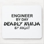 Engineer Deadly Ninja by Night Mousepad