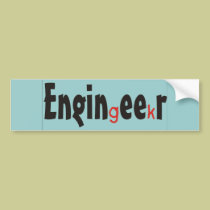 Engineer "Geek" funny gifts bumper stickers