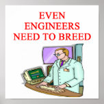 ENGINEER joke Print