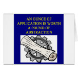 ENGINEERING proverb Greeting Cards
