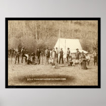 Engineers Corps and Two Deer SD 1889 Poster