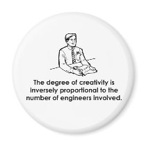 Engineers & Creativity Refrigerator Magnets
