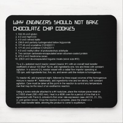 Engineer's Recipe Mousepad by ChiaPetRescue