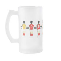 England 1966 Bar Football Frosted Beer Mug