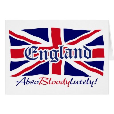 England Absobloodylutely 4 Cards by mudgestudios
