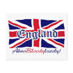 England Absobloodylutely 4 Postcard