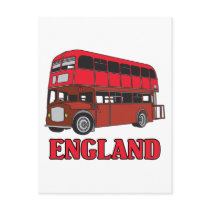 England Bus Post Card