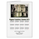 England Canterbury Calender 2012 The MUSEUM Zazzle Greeting Card