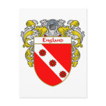 England Coat of Arms (Mantled) Post Card