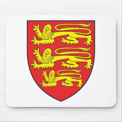 England Coat of Arms Mousepad by FlagTshirts