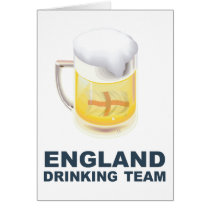 England Drinking Team Greeting Cards