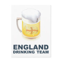 England Drinking Team Post Card