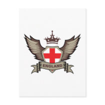England Emblem Post Card