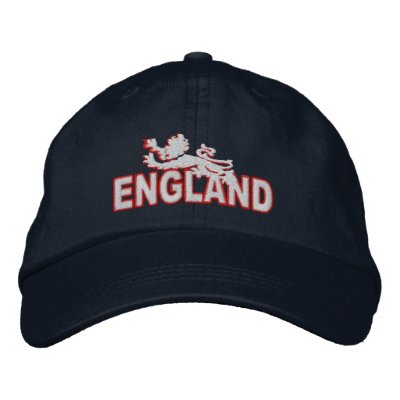 England Embroidered baseball cap by Auslandesign