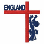England embroidered mens long sleeve t-shirt