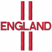 England Embroidered Polo Shirt Front & Back