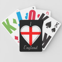 England English Flag Poker Cards