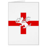 England Flag and Dragon Cards