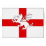 England Flag and Dragon Card