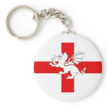 England Flag and Dragon Key Chain