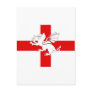 England Flag and Dragon Postcard
