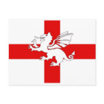 England Flag and Dragon Post Cards