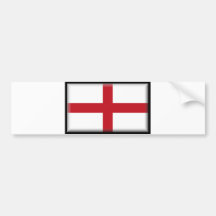 England Flag Bumper Sticker