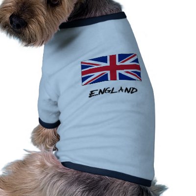England Flag Dog Tee by flagshirt