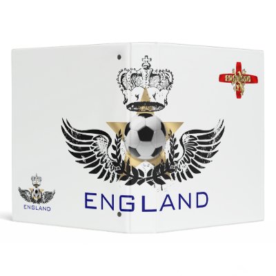 England flag Gold logo lion fun artwork gifts Vinyl Binders by EnglandSoccer