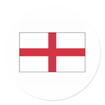 England FLAG International Round Sticker
