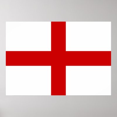England Flag Print by coolcountry