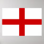 England Flag Print