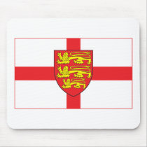 England Flag with coat of arms Mousepad
