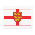 England Flag with coat of arms Postcard