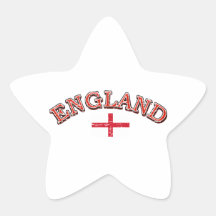 England football design star sticker
